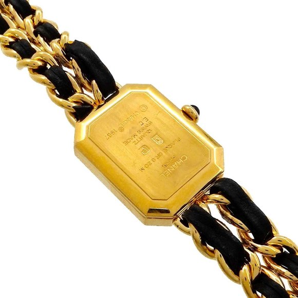CHANEL Premiere XL size H0001 Ladies' watch Black Gold Quartz - Picture 6 of 7